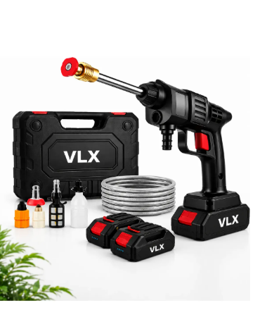 Lavadora Alta Pressão Portátil Recarregável Sem Fio Bivolt VLX