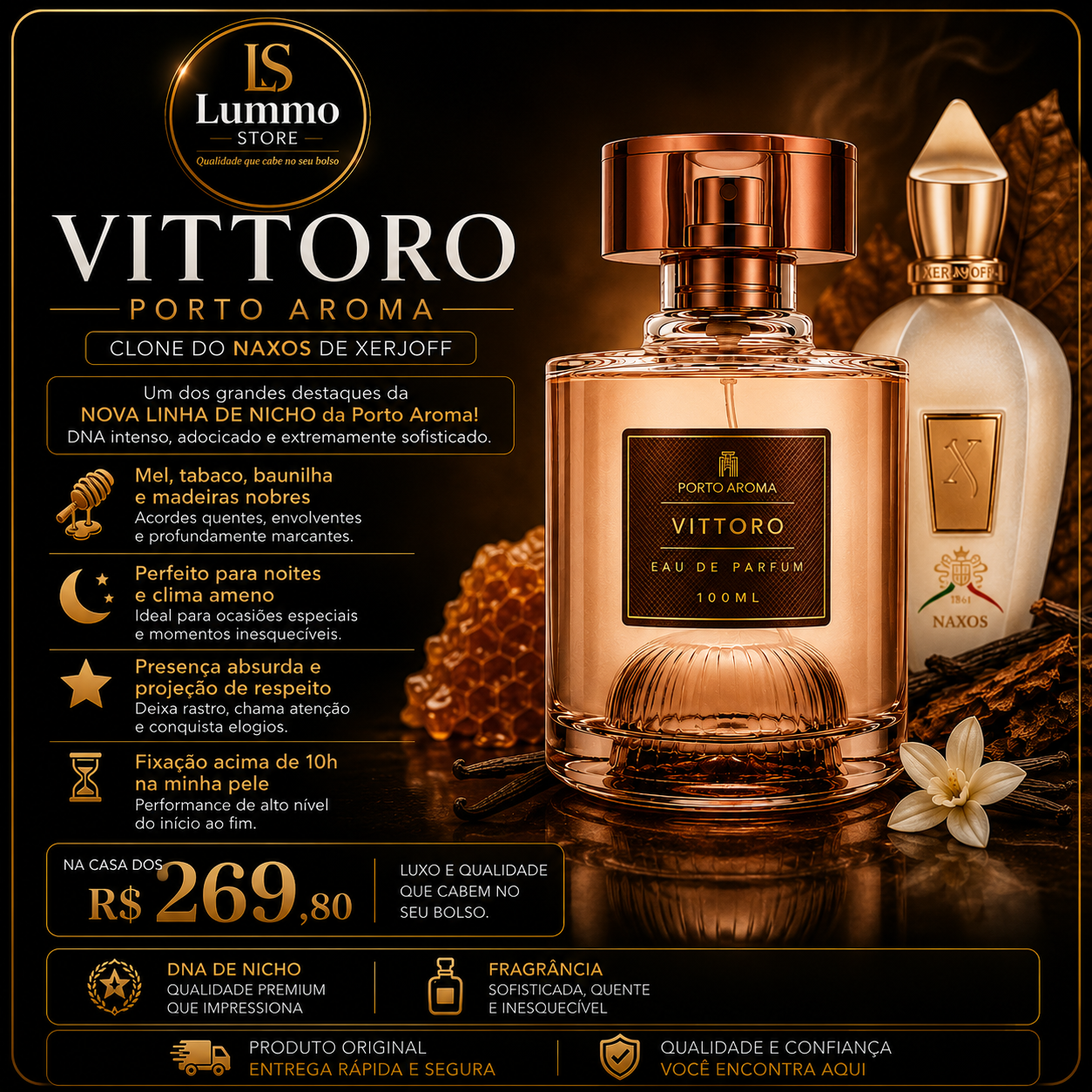 Vittoro Porto Aroma — Clone do Naxos de Xerjoff (100ml)