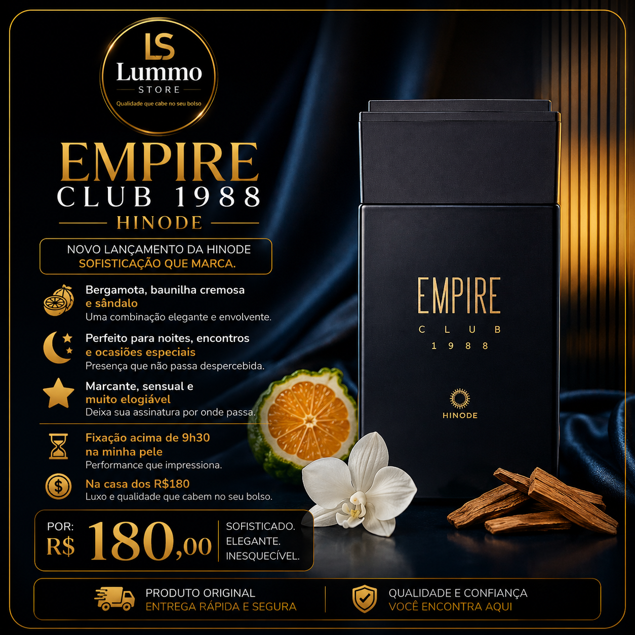 Hinode Empire Club 1988 — Eau de Parfum Masculino
